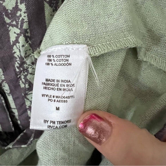 RVCA Street Seen Mini Dress Mesh Top Snap Front • Medium - Picture 6 of 9